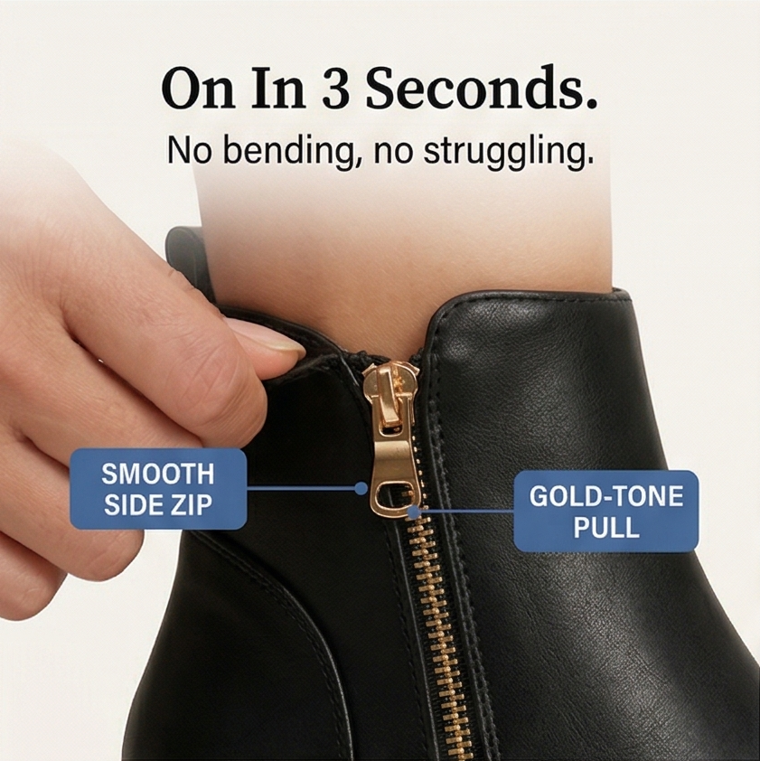 Strida™ – Cushioned Platform Ankle Boots