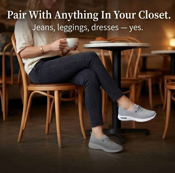Strideflow™ – Lightweight Mesh Slip-On Sneakers