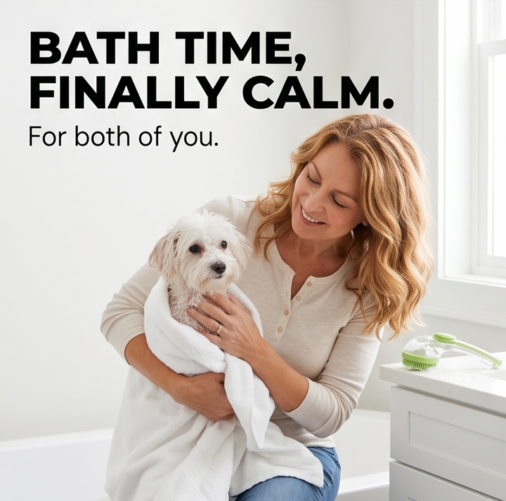 Sudsly™ - Pet Bath Brush with Built-in Shampoo Dispenser
