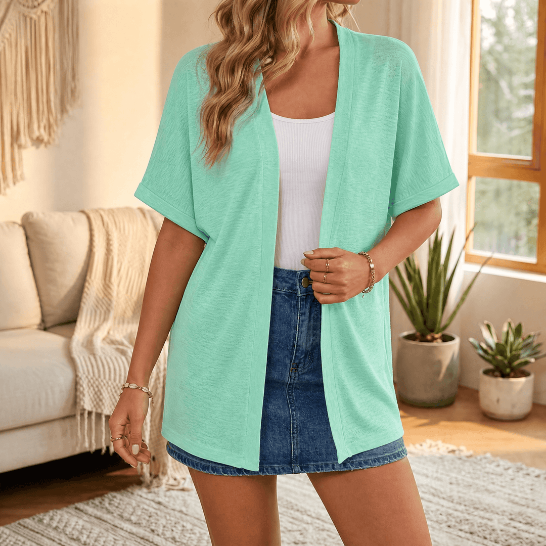 Sundrape™ – Breezy Open Summer Cardigan Mint / S
