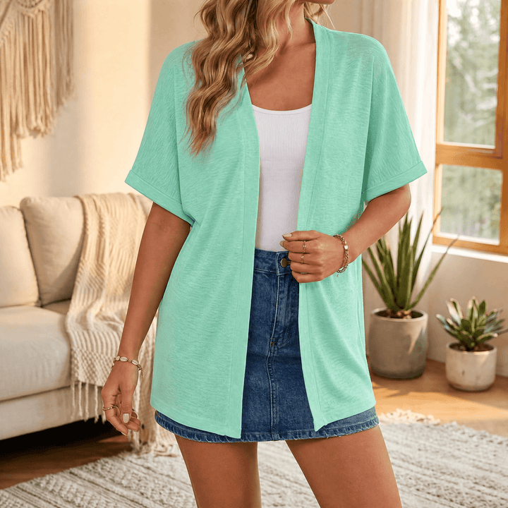 Sundrape™ – Breezy Open Summer Cardigan Mint / S