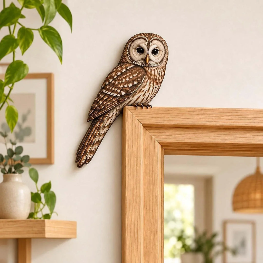 Perch & Feather – Cardinal Branch Metal Bird Décor