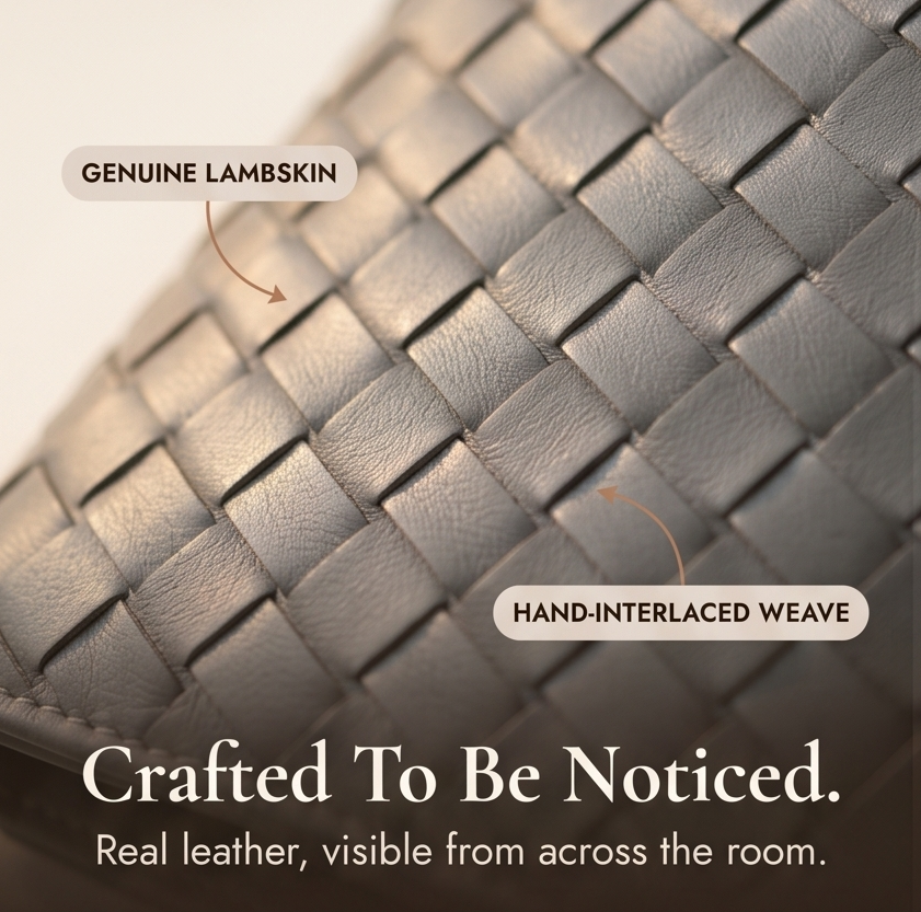 Tessara™ – Woven Lambskin Card Wallet