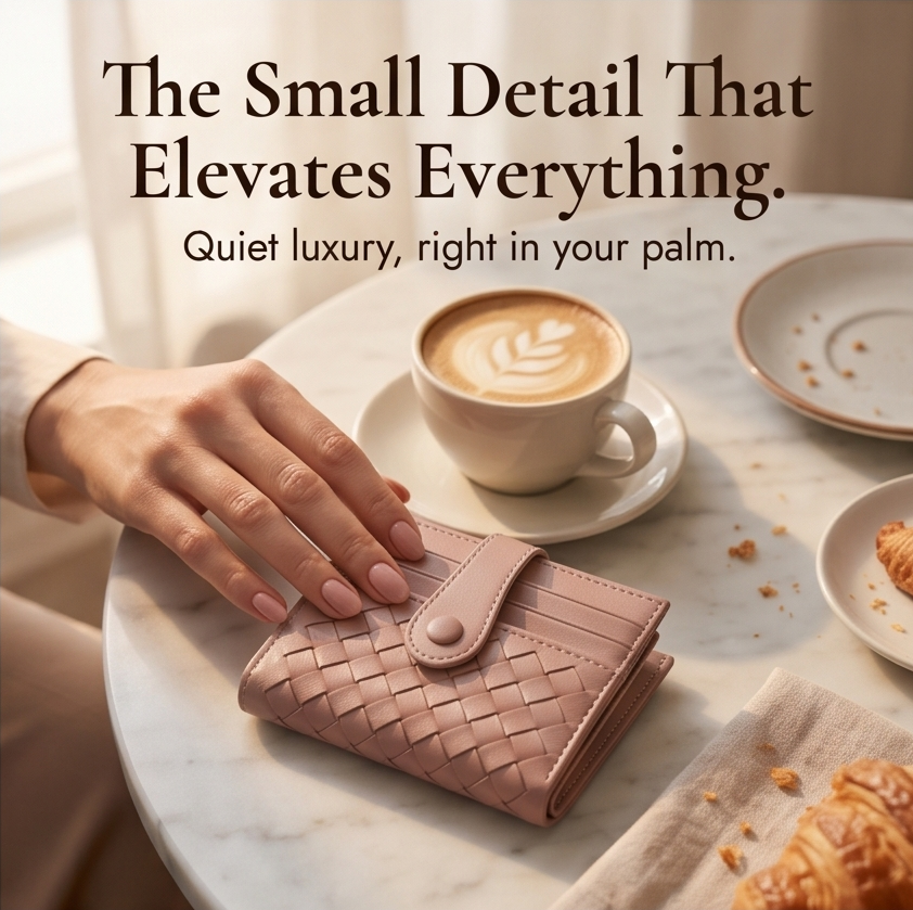 Tessara™ – Woven Lambskin Card Wallet