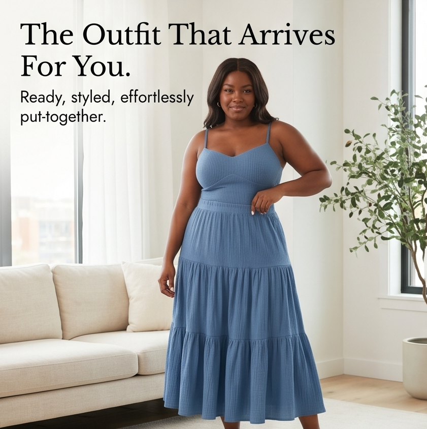 Solavie™ Tiered Maxi Skirt & Cami Matching Set