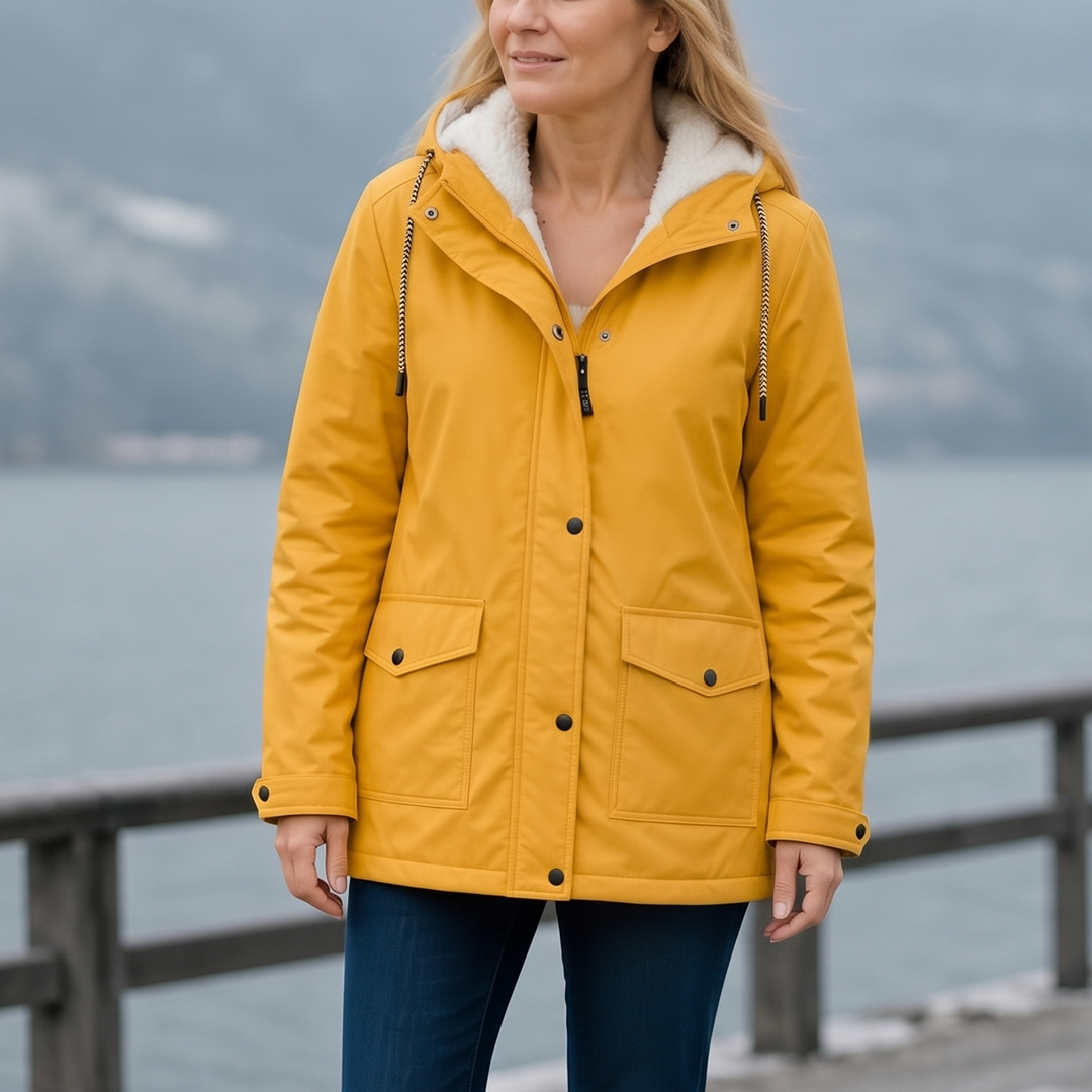 Windloft – Fleece-Lined Look Hooded Windproof Jacket