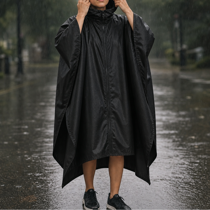 Zipdri – Full-Zip Packable Hooded Rain Poncho