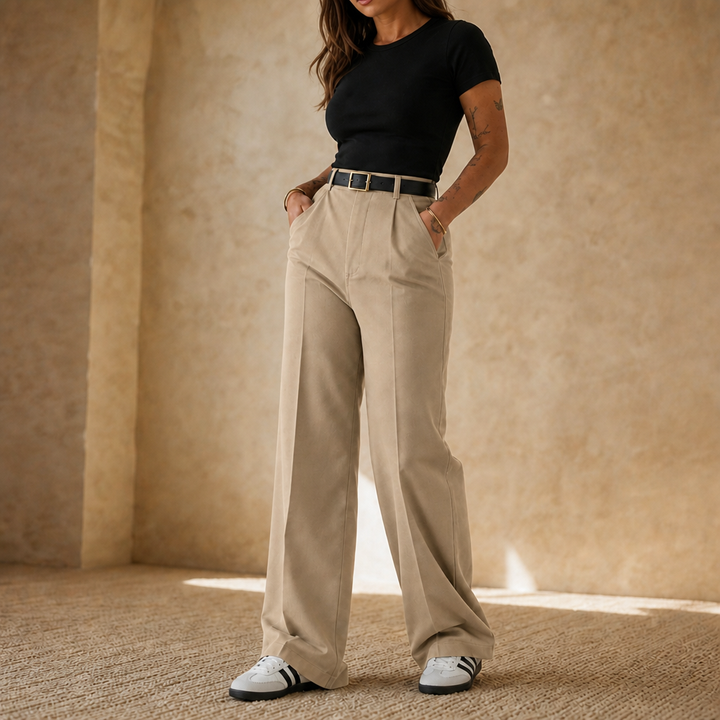Wearbella – High-Waisted Wide-Leg Trousers
