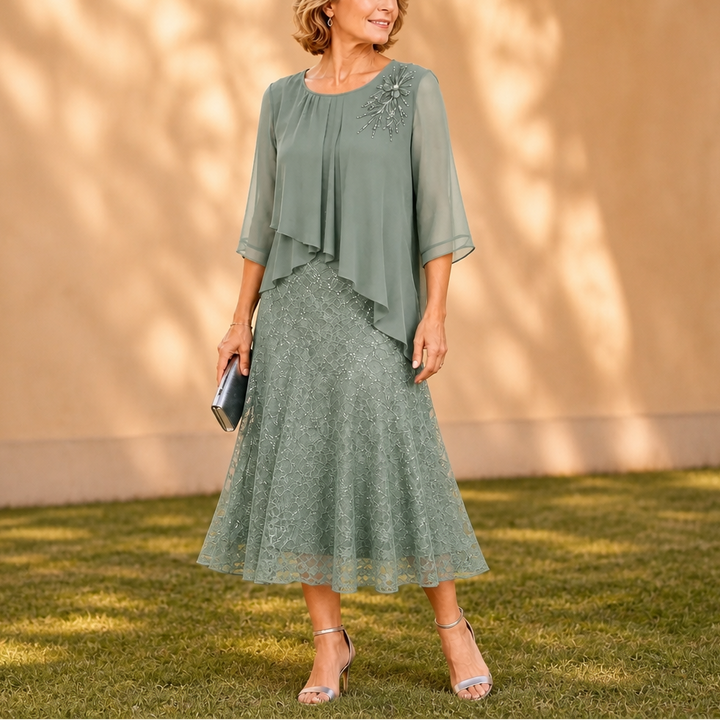 Elavine – Lace Overlay Dress That Moves With Grace, Not Against It