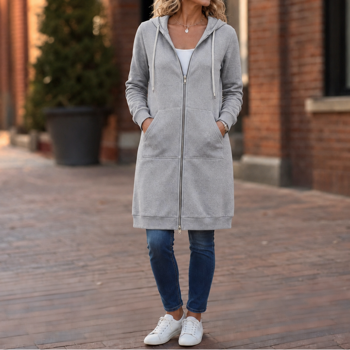 Wrapdown – Long Zip-Up Hooded Jacket