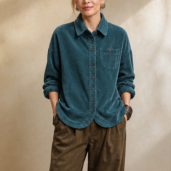 Fieldbourne – Relaxed-Fit Soft Corduroy Button-Up Shirt