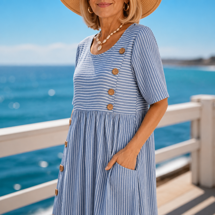 Stripevoy – The Midi Dress That Moves With You, Not Against You