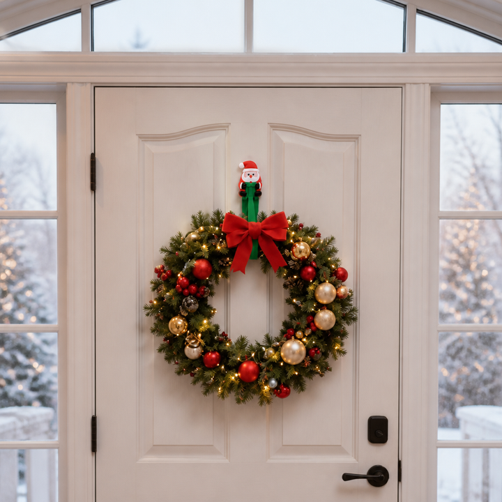 Santa Snaps – Santa-Shaped Adhesive Wall Hooks
