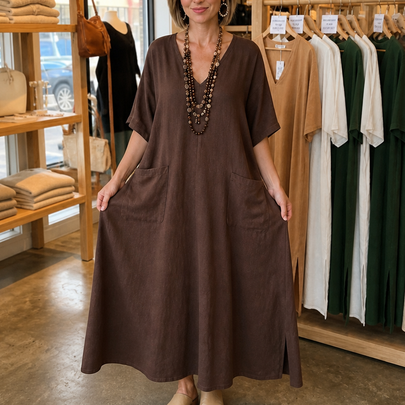 Marisole – Loose-Fit Maxi Dress That Skims, Never Sags