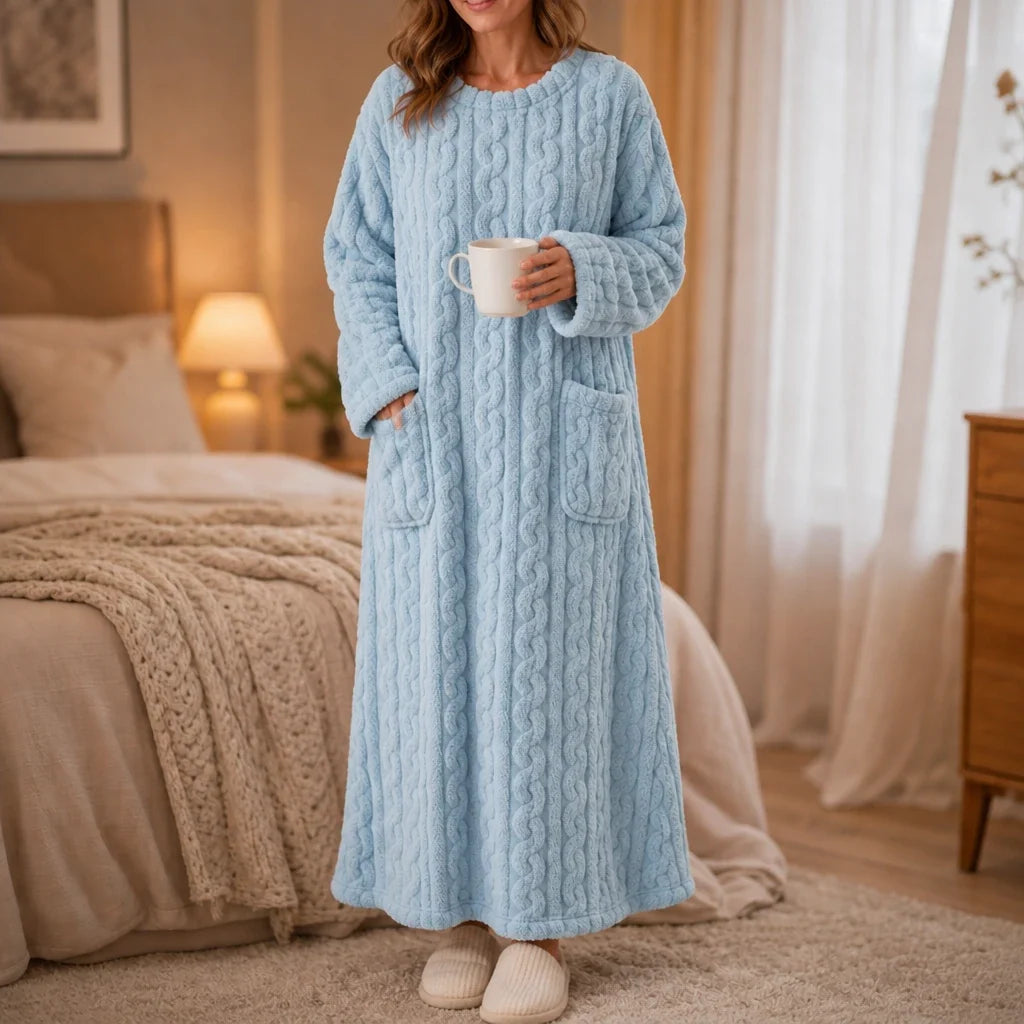 Hearthwell – Long Plush Pocket Nightgown