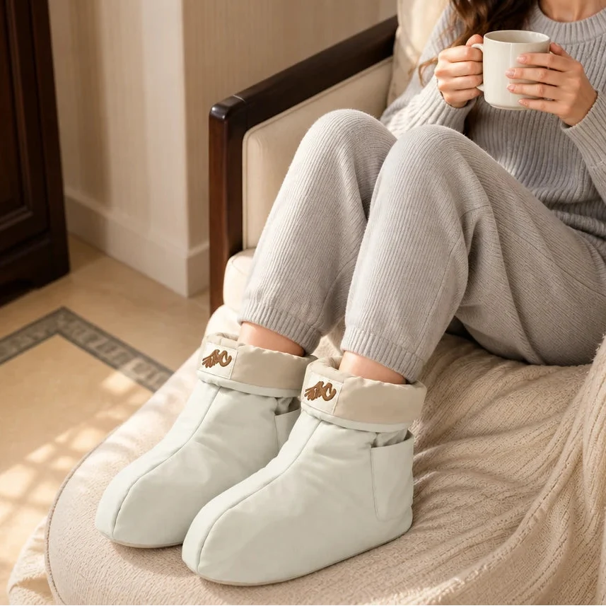 CosyStep – USB Heated Padded Foot Warmer Boots