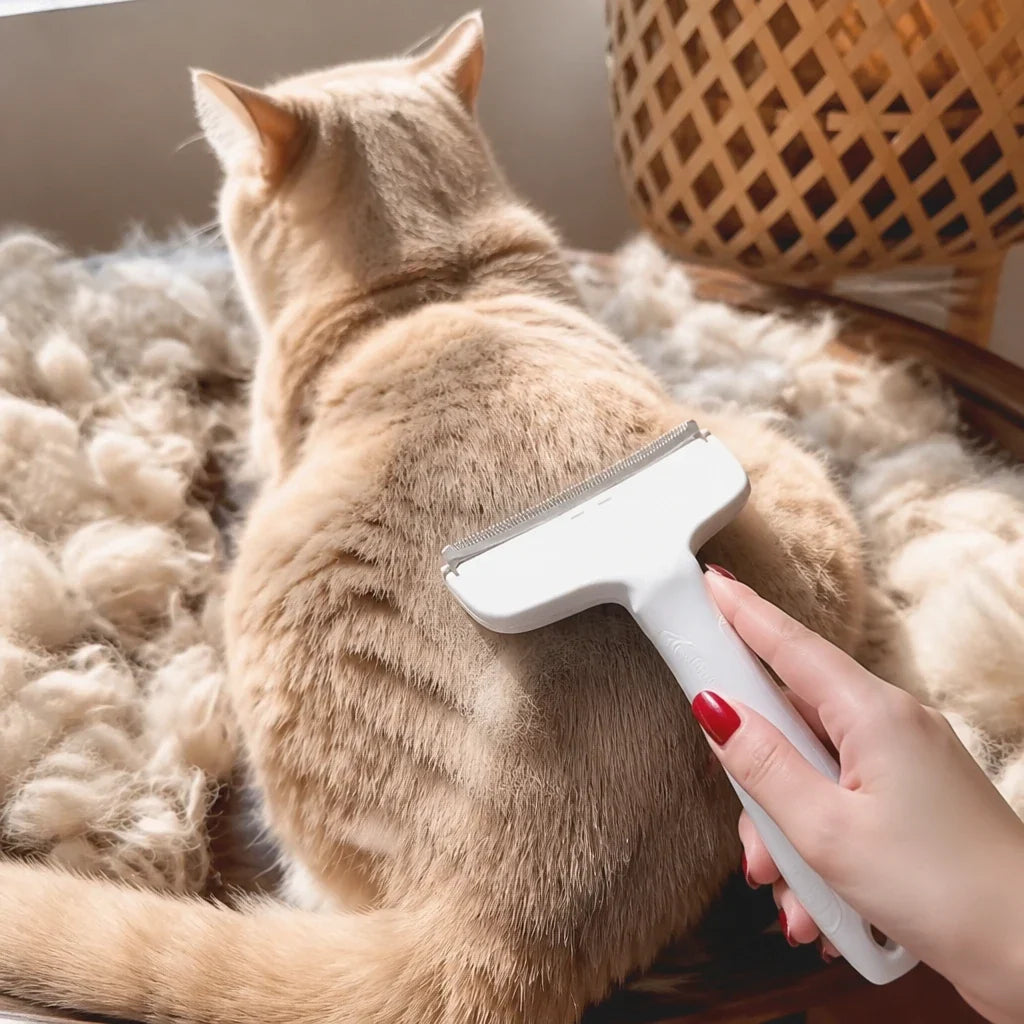 Shedwell – Metal-Tooth Cat Deshedding Brush