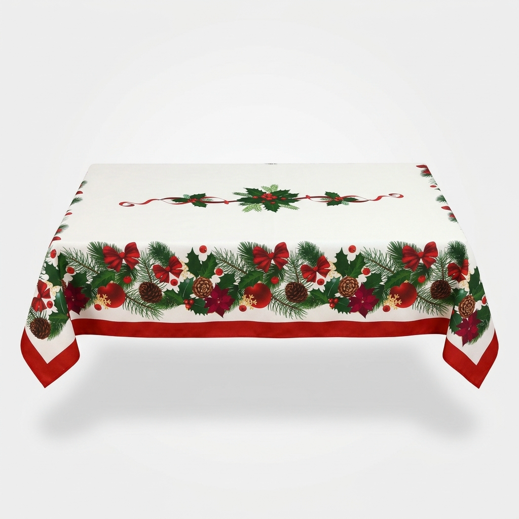 Evermerry – Christmas Print Polyester Tablecloth