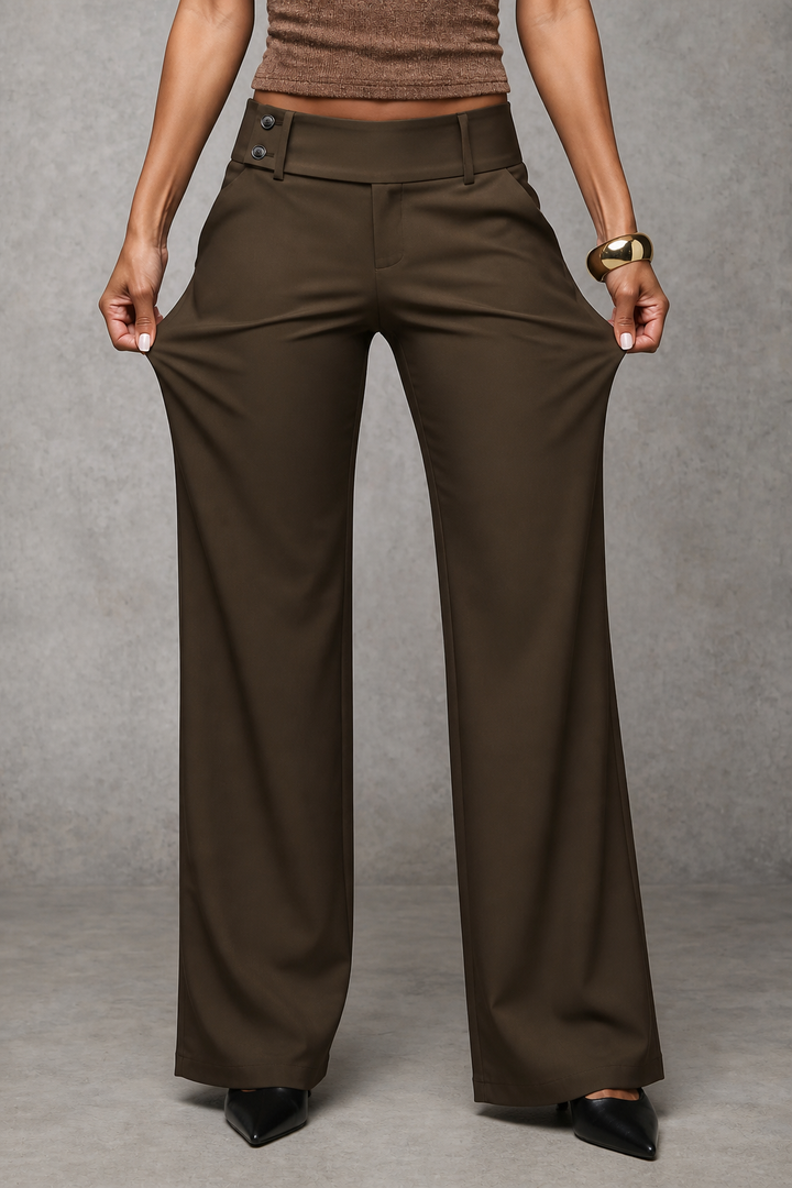 Nolamere – Wide-Leg High-Waisted Dress Trousers