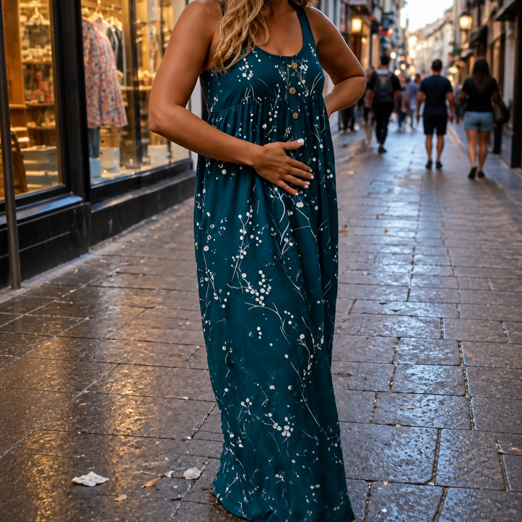 Stillwear – Maxi Dress That Drapes, Never Clings
