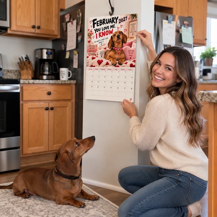 Sasstooth – Sarcastic Dachshund Wall Calendar