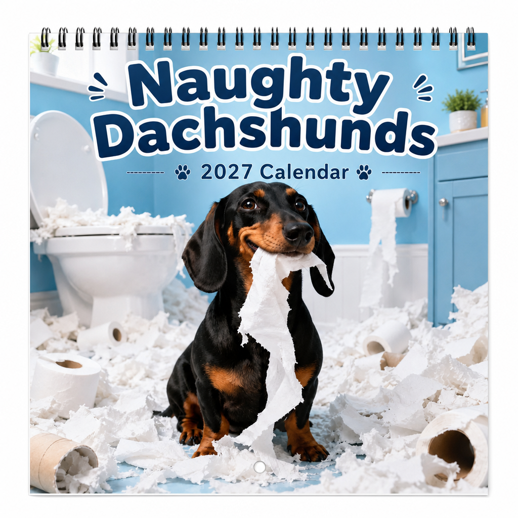 Dapper Dachshunds – Funny Dachshund Wall Calendar