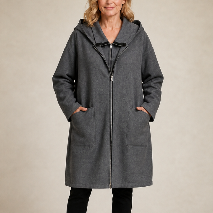 Wrenlora – Hooded Mid-Length Relaxed Coat