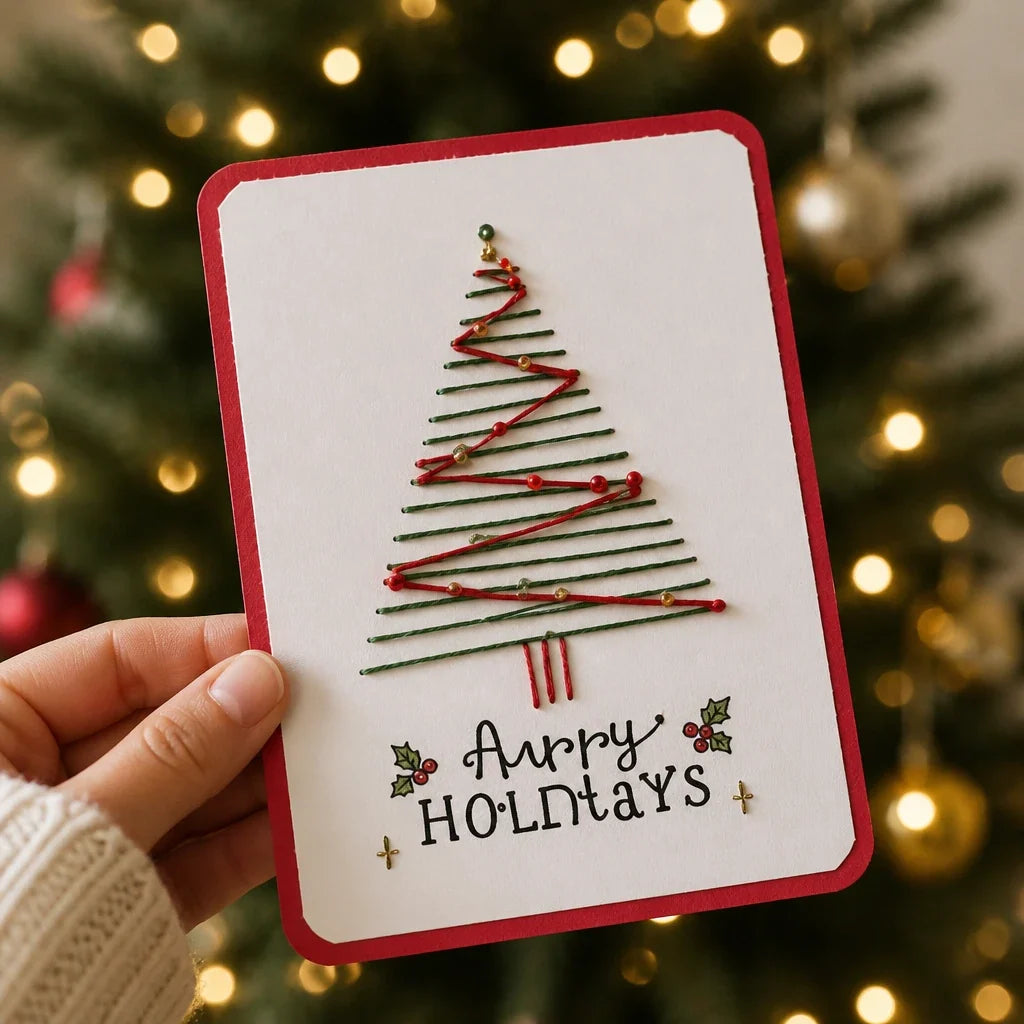 MerryStitch – Beaded Hand-Stitched Christmas Card Kit