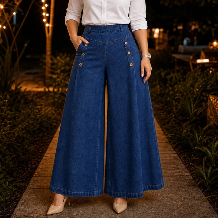 Formelle – High-Waisted Wide-Leg Jeans
