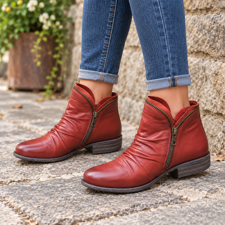 Vela Boots – Side-Zip Slim Ankle Boots