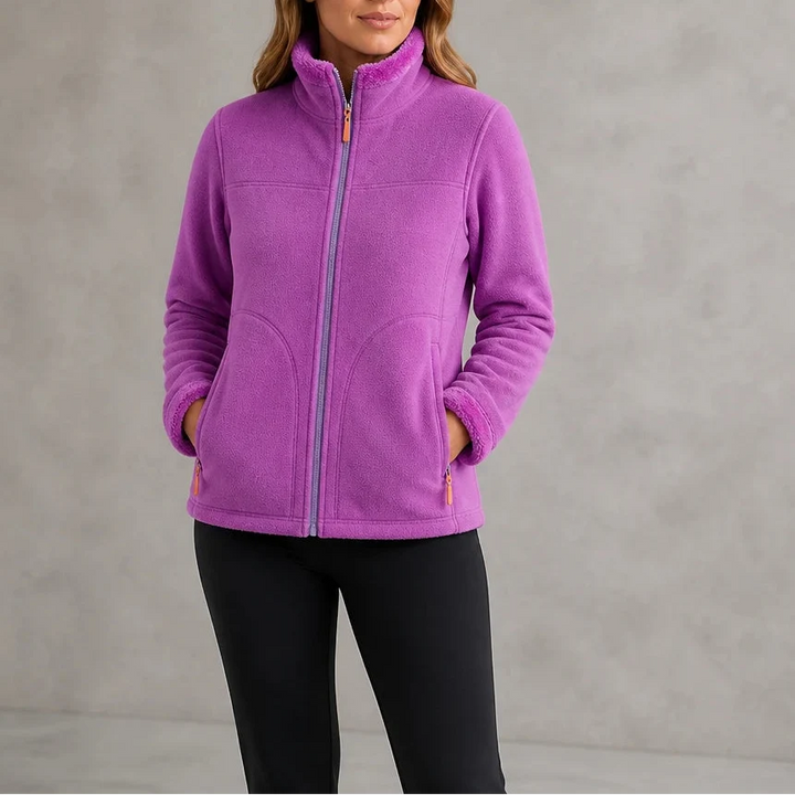 Velora – Zip-Up Fleece Winter Jacket