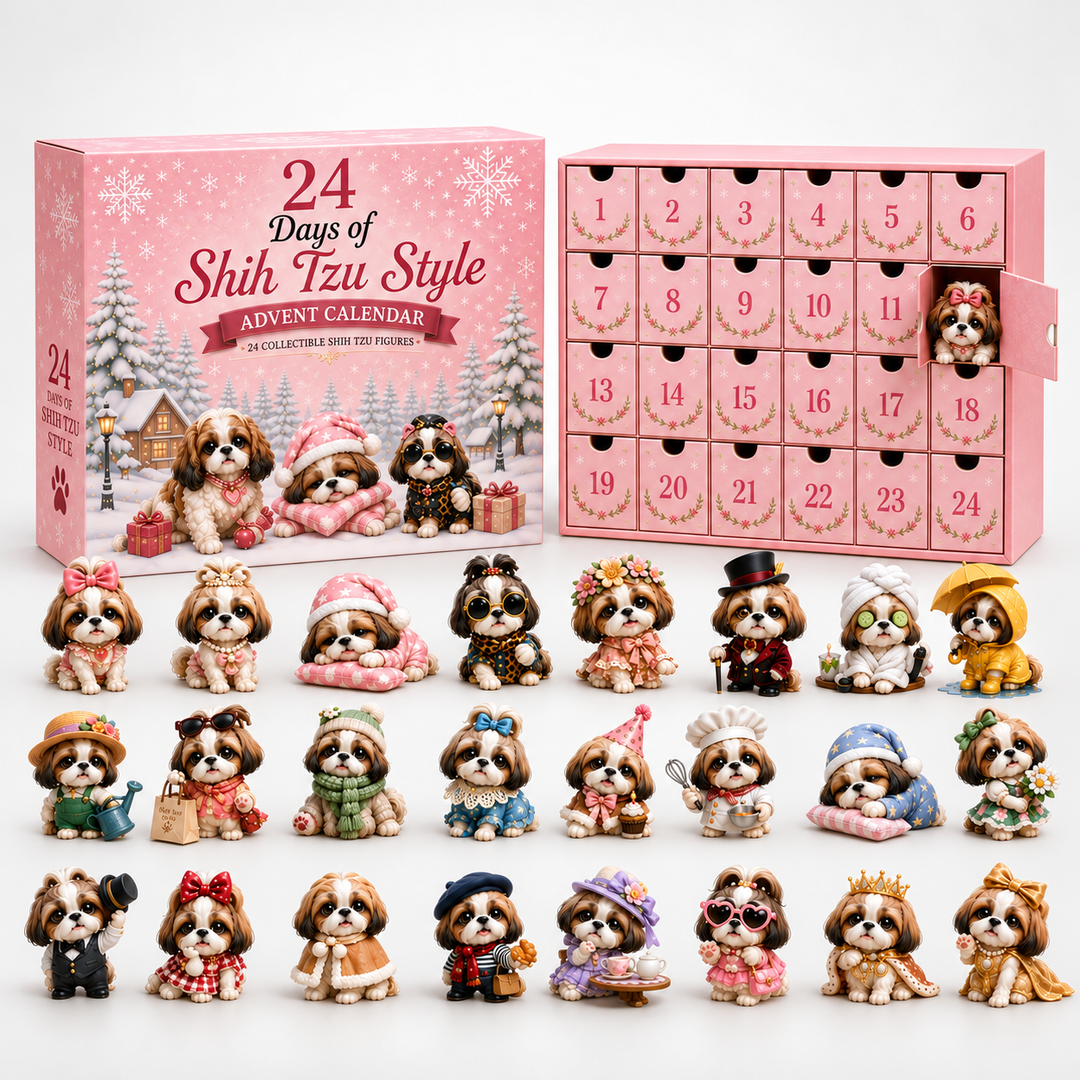 Tzuvent – 24-Day Shih Tzu Figurine Advent Calendar