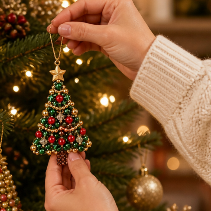 Bead & Bough – Beaded Christmas Tree Ornament Kit