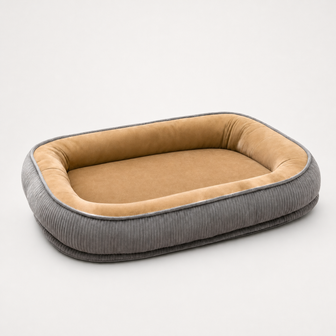 Denhaven – Two-Sided Bolster Dog Bed With Raised Edge