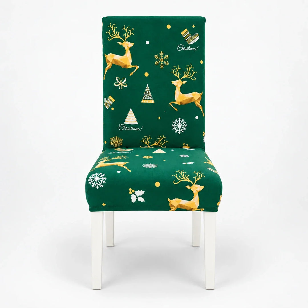 HollyHug – Christmas Stretch Dining Chair Covers (4 Pack)