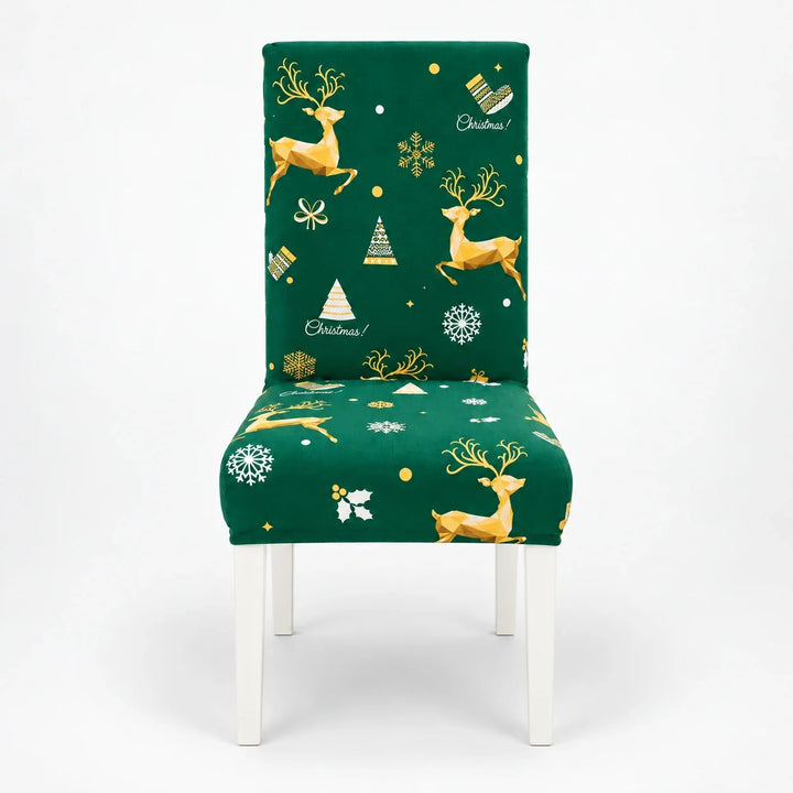 HollyHug – Christmas Stretch Dining Chair Covers (4 Pack)