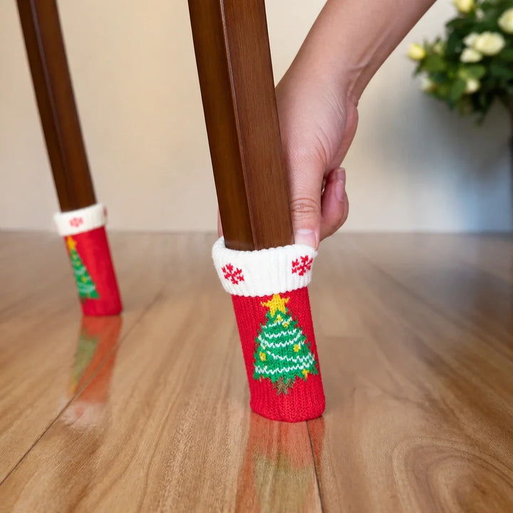 HollyHush – Christmas Knit Chair Leg Covers (4pcs)