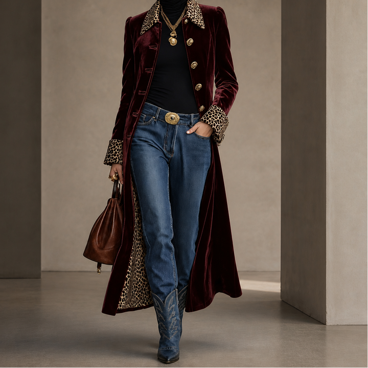 Wrapelle - Vintage Bohemian Long Coat