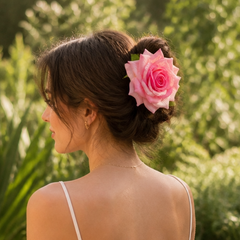 Petalyn – Fabric Rose Claw Clip (2-pack)