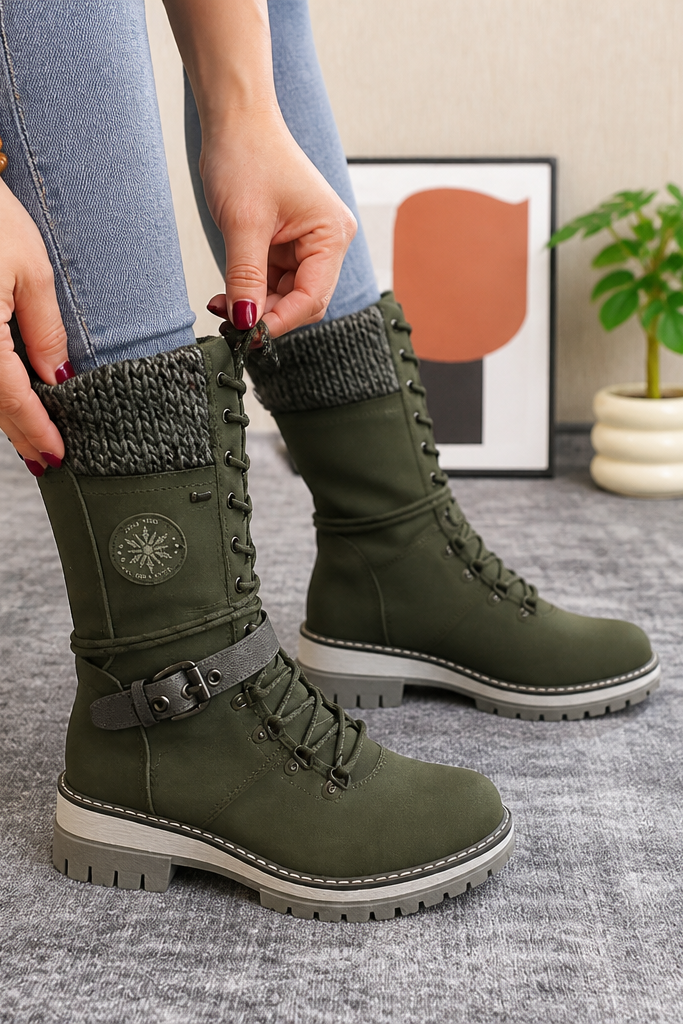 Snowbella – Knee-High Side-Zip Winter Boots