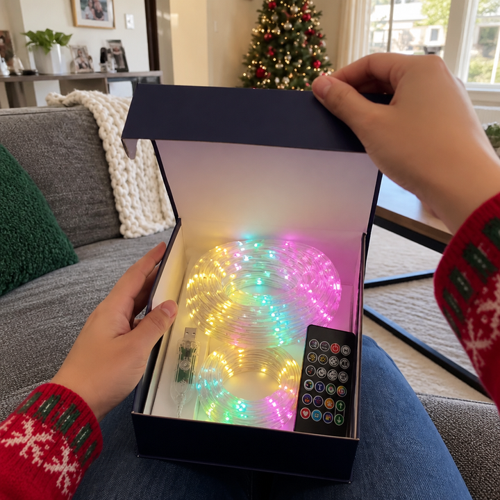Glowveil – App-Controlled LED Curtain Lights