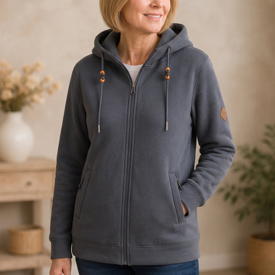 SherpaHaven – Thickened Sherpa-Look Full-Zip Hoodie