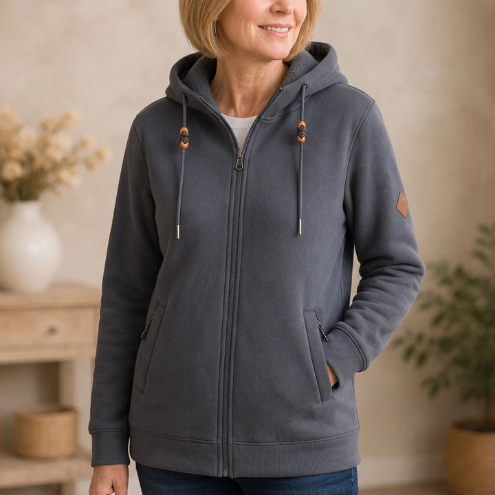 SherpaHaven – Thickened Sherpa-Look Full-Zip Hoodie