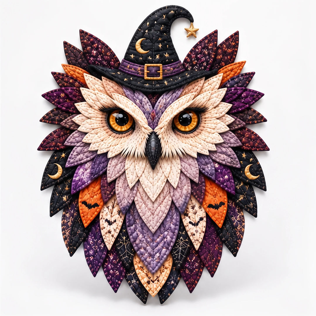 Featherwise – Layered Fabric Owl Wall Art Kit