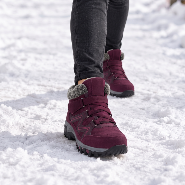 Cozywalk – Fleece-Lined Look Non-Slip Ankle Boots