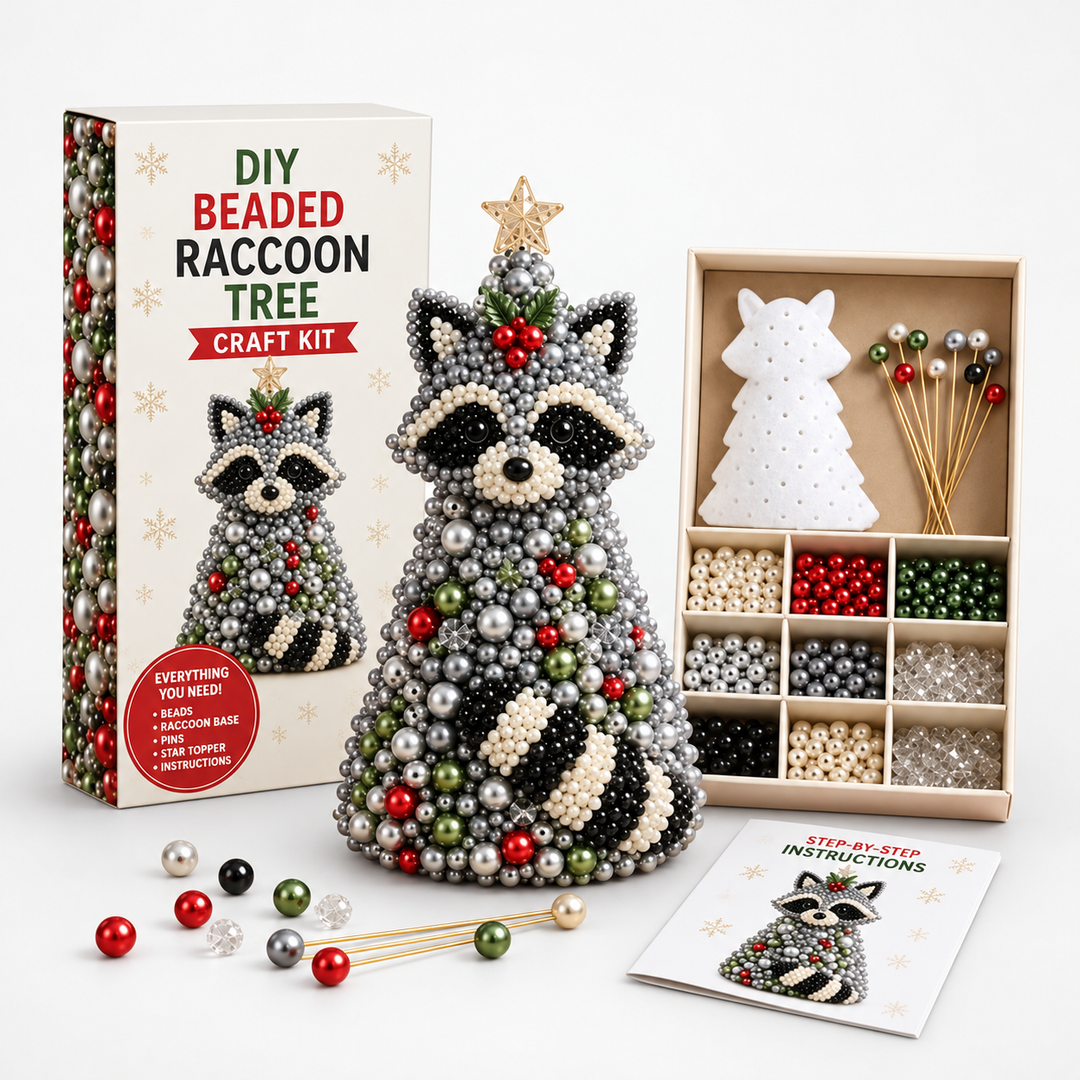 Tinsel Tails – Beaded Animal Christmas Tree Ornament Kit