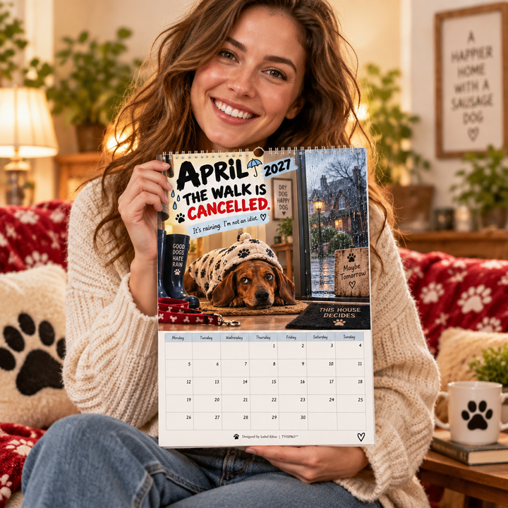 Sasstooth – Sarcastic Dachshund Wall Calendar