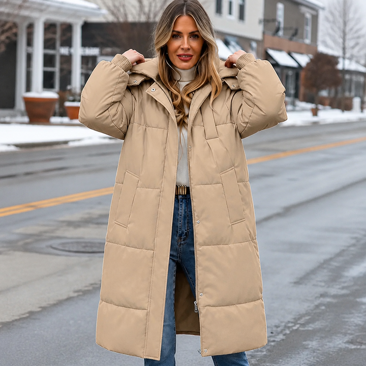 Wearbella – Long Hooded Puffer Coat