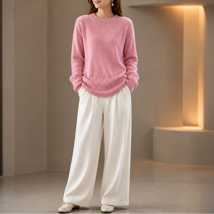 Florenza – Botanical Detail Knit Sweater