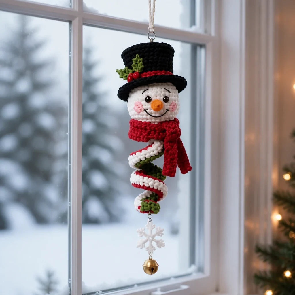 Snowmerry – Crochet Snowman Ornament Kit